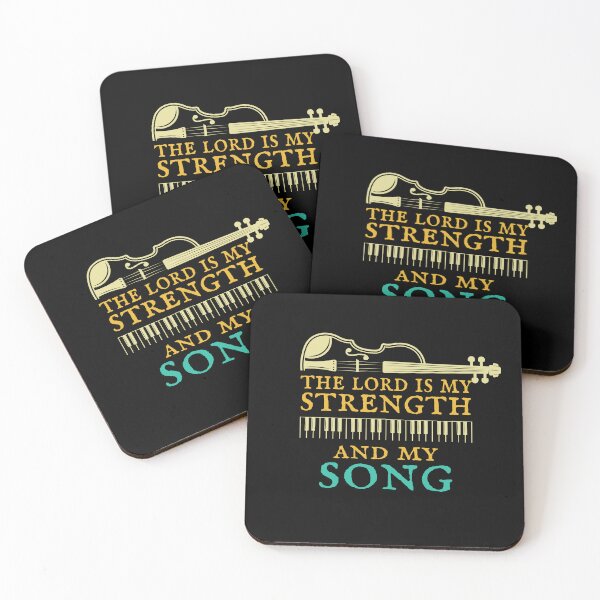 Item preview, ⭐⭐⭐⭐⭐(124) - The Lord Is My Strength And My Song, the joy of the lord, cool music lovers quote designed and sold by kind4you.
