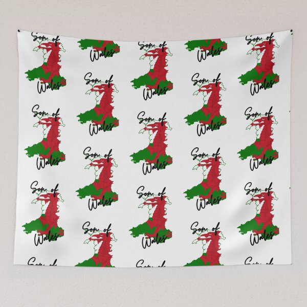 Item preview, Son of Wales Map Flag designed and sold by NovawayDirect.