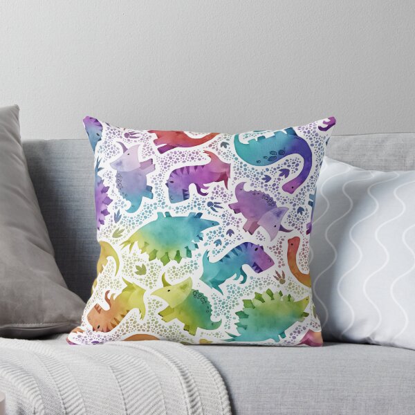 Item preview, Watercolor dinosaur rainbow designed and sold by adenaJ.