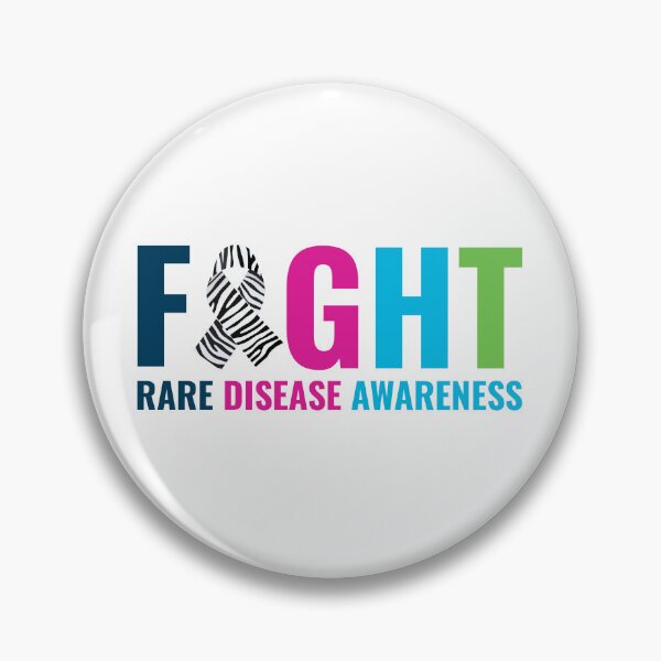 Item preview, Rare Disease Awareness Day Zebra Ribbon Fighter designed and sold by TastefulTees.