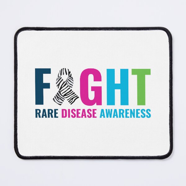 Item preview, Rare Disease Awareness Day Zebra Ribbon Fighter designed and sold by TastefulTees.