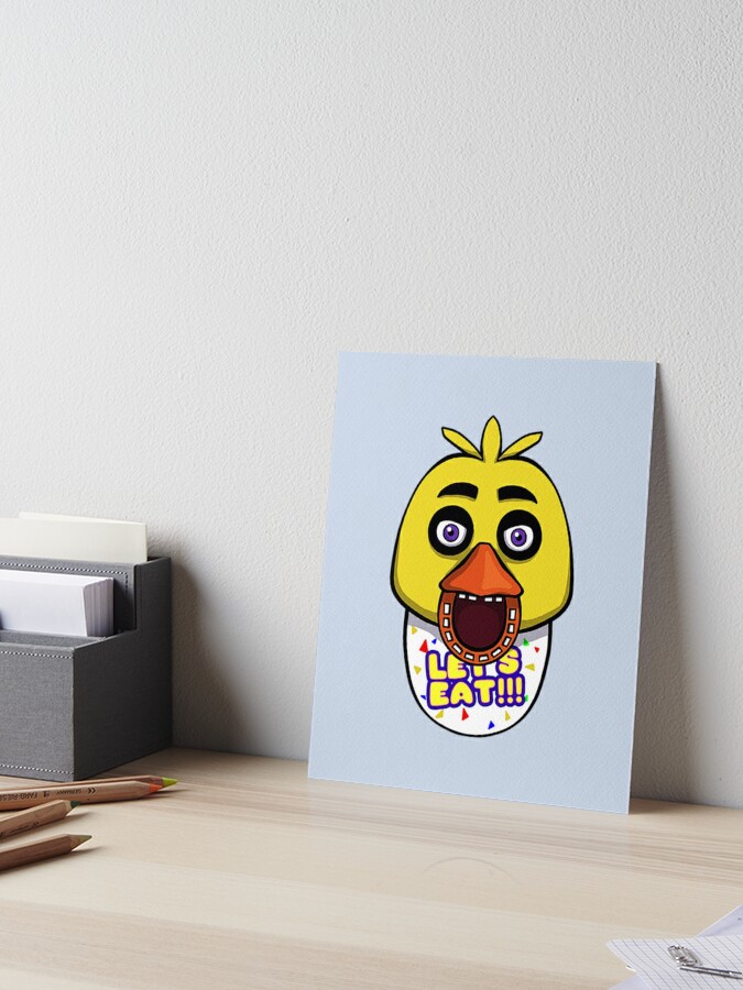 fnaf withered chica | Art Board Print