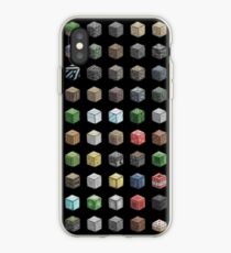 100 Minecraft Blocks iPhone Case