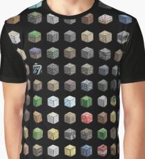 100 Minecraft Blocks Graphic T-Shirt