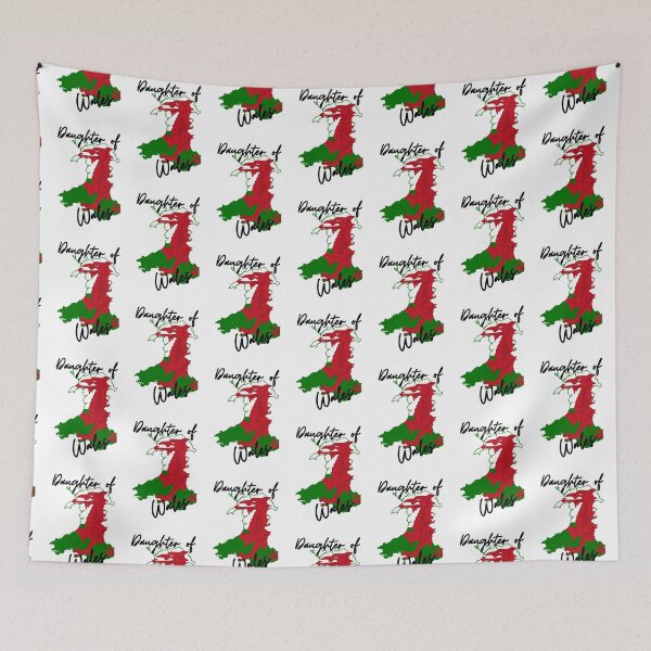Item preview, Daughter of Wales Map Flag designed and sold by NovawayDirect.