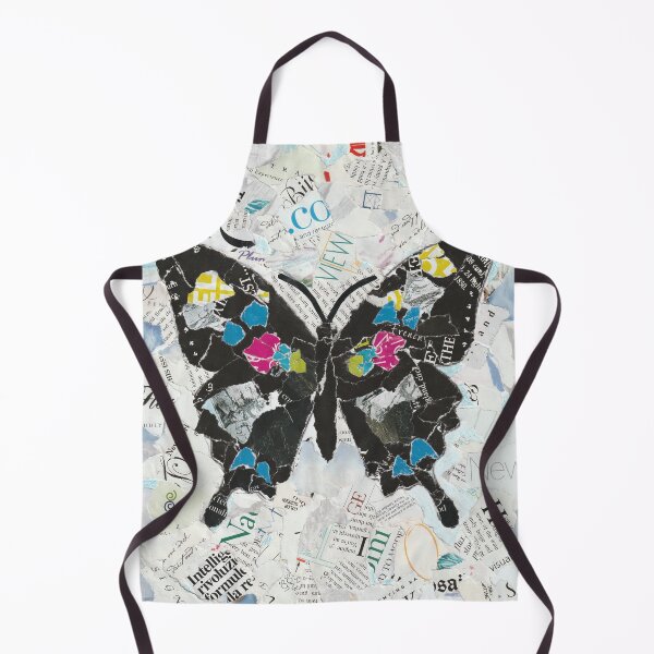 Item preview, Magazine Paper Butterfly Collage : purple spotted swallowtail ¨New View¨. designed and sold by Artsymirveras.