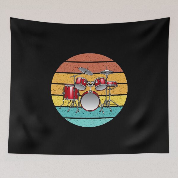 Item preview, Vintage Drum For Retro Music Lovers And Musicians As A Drummer designed and sold by Funwithmusic.