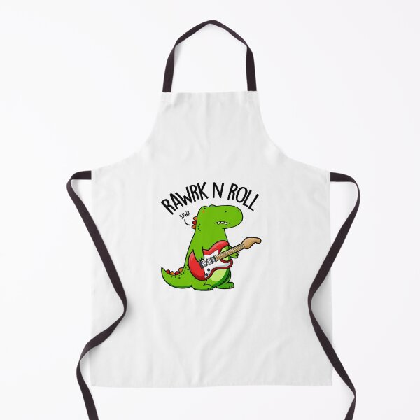 Item preview, Rawrk And Roll Rocker Funny Dinosaur Puns designed and sold by punnybone.
