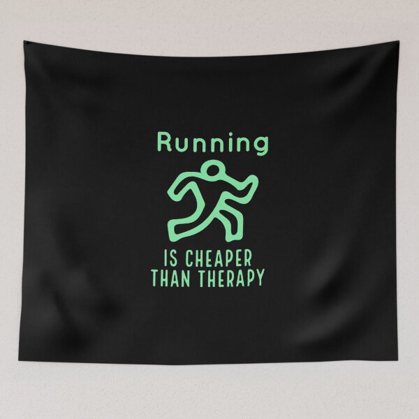 Item preview, Running Is Cheaper Than Therapy Classic T-Shirt designed and sold by yeseniaval.
