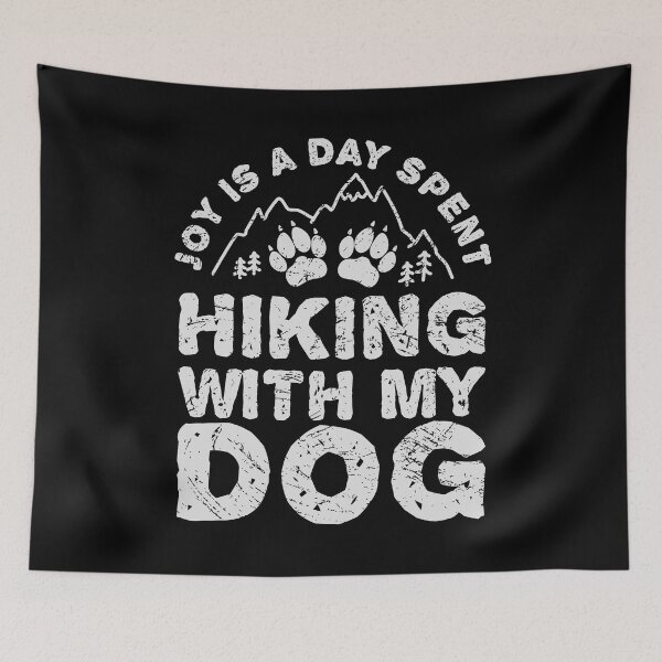 Item preview, Joy is a day spent hiking with my dog Saying for dog lovers and hikers designed and sold by -JBell-.