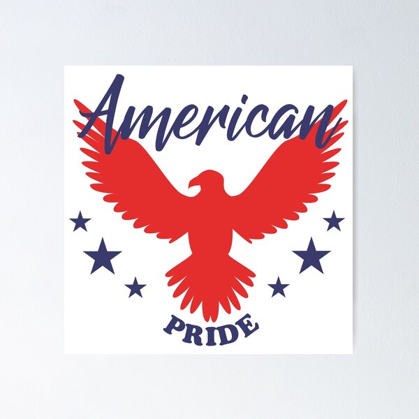 Item preview, American pride - patriotic eagle,  designed and sold by pixxart.