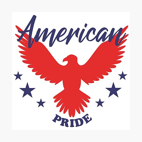 Item preview, American pride - patriotic eagle,  designed and sold by pixxart.