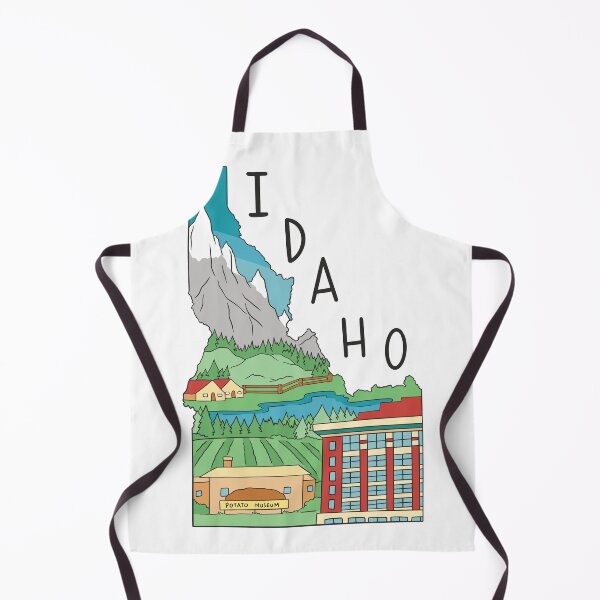 Item preview, Idaho state map landscape designed and sold by Cyrenaica 1949.