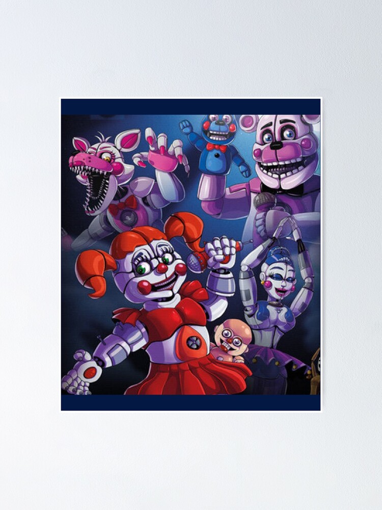 FNAF Security Breach Glam Rock Freddy, Gregory and Vanny  Poster for Sale  by Darkodra