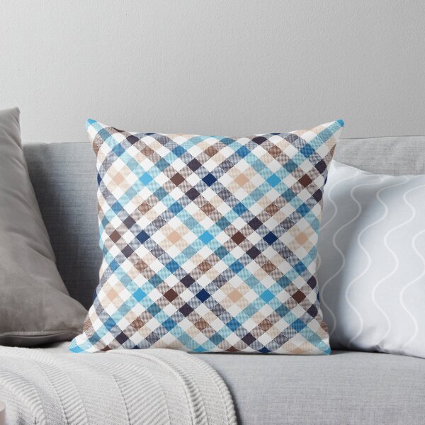 Item preview, Check plaid pattern in blue color. Tartan retro design. designed and sold by SolarDesign.