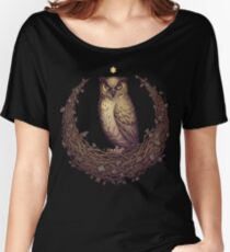 Owl Hedera Moon Women's Relaxed Fit T-Shirt