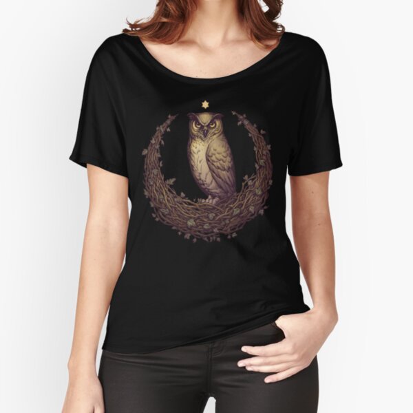 Owl Hedera Moon Relaxed Fit T-Shirt