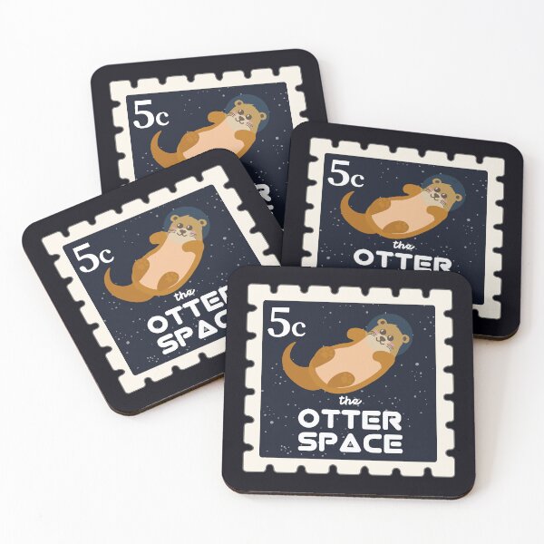 Item preview, Otter Space Postage Stamps | Gift Ideas | Funny Astronomy designed and sold by Fluffy-Vectors.