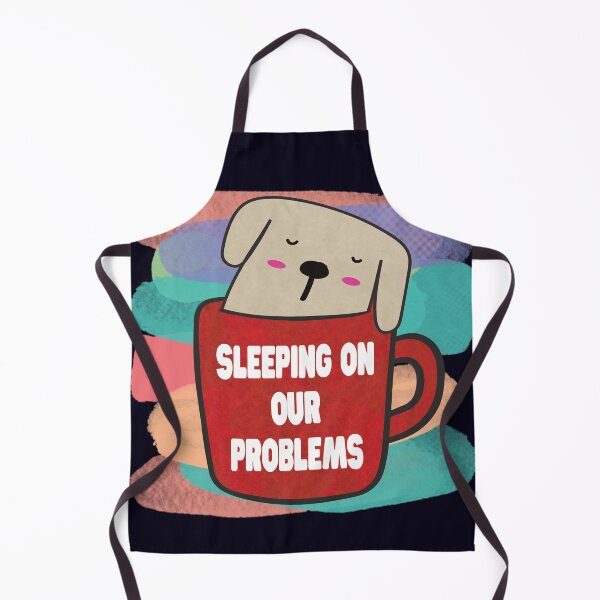 Item preview, sleeping on our problems - Funny quotes designed and sold by VichallanStudio.