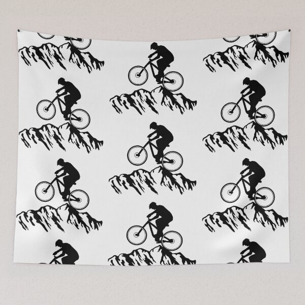 Item preview, Mountain biking, cycling, mountain biking designed and sold by claudiasartwork.