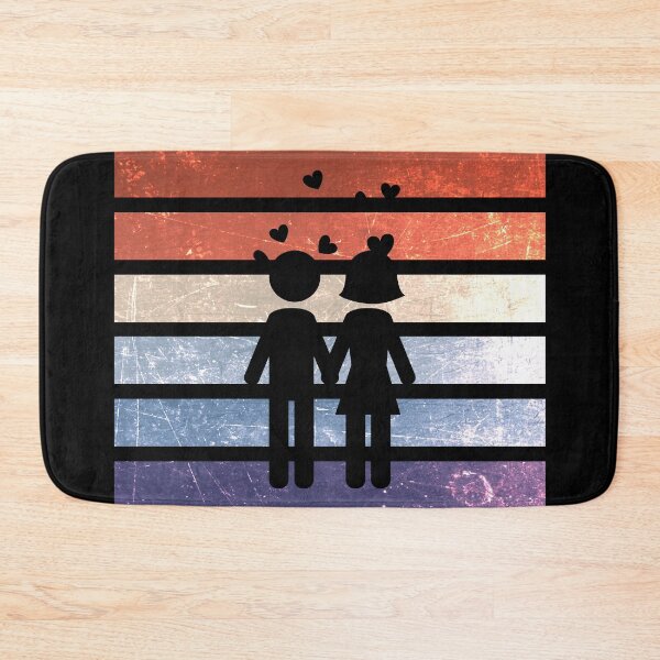 Item preview, couple love simple colorful vintage design designed and sold by Ovrostore.
