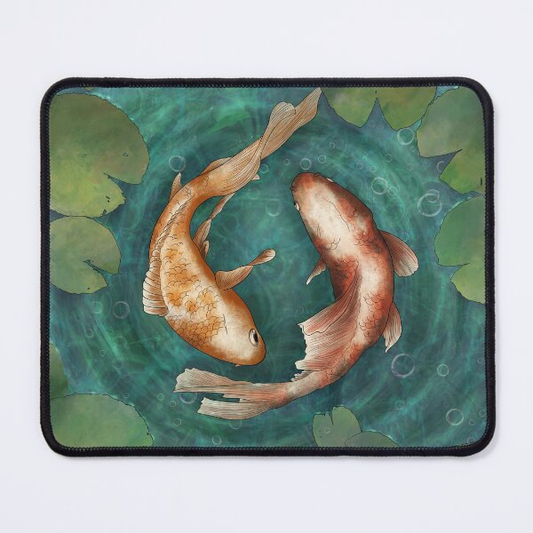 Item preview, Koi fish in pond designed and sold by FluffyRose.