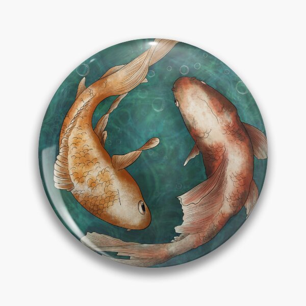 Item preview, Koi fish in pond designed and sold by FluffyRose.