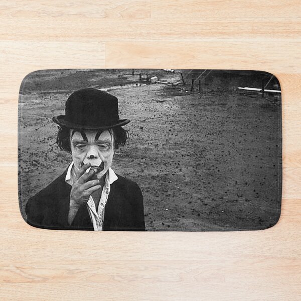 Item preview, Clown, sad clown, Smoke break, smoking clown, scary clown, vintage circus, Clyde Beatty Circus, circus clown,  designed and sold by Nostrathomas66.