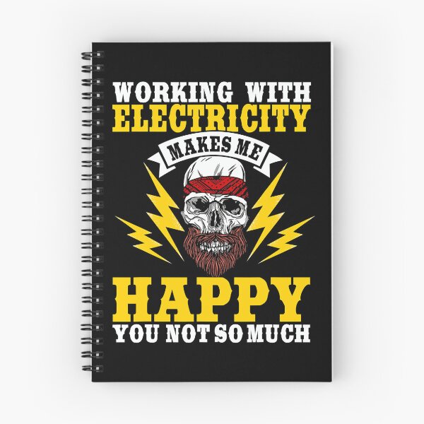Item preview, Working With Electricity Makes Me Happy You Not So Much Electrician Electrical Wireman designed and sold by SageTobias.