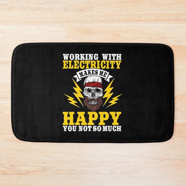 Item preview, Working With Electricity Makes Me Happy You Not So Much Electrician Electrical Wireman designed and sold by SageTobias.