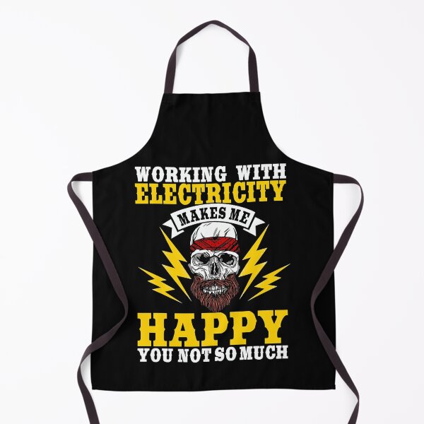 Item preview, Working With Electricity Makes Me Happy You Not So Much Electrician Electrical Wireman designed and sold by SageTobias.