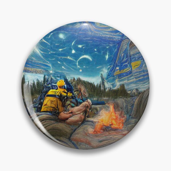 Item preview, Bonfire in a Starry Night Nature Painting Art Work Collection. designed and sold by Sloyar.