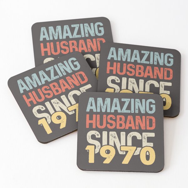 Item preview, Amazing Husband Since 1970 - Funny 1970 quote gift idea For Men and Women - funny wedding anniversary 52 years designed and sold by Mmmm3344.