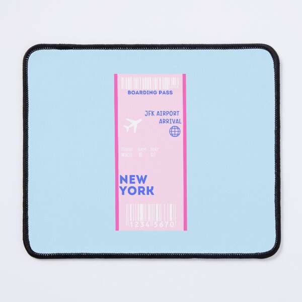 Item preview, Preppy airplane ticket New York JFk airport designed and sold by SUUSCK ★.