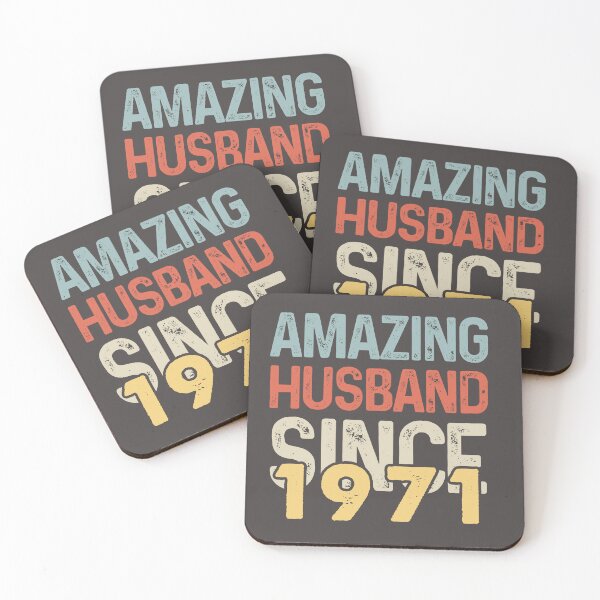 Item preview, Amazing Husband Since 1971 - Funny 1971 quote gift idea For Men and Women - funny wedding anniversary 51 years designed and sold by Mmmm3344.