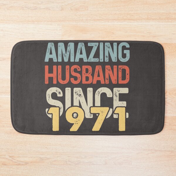 Item preview, Amazing Husband Since 1971 - Funny 1971 quote gift idea For Men and Women - funny wedding anniversary 51 years designed and sold by Mmmm3344.