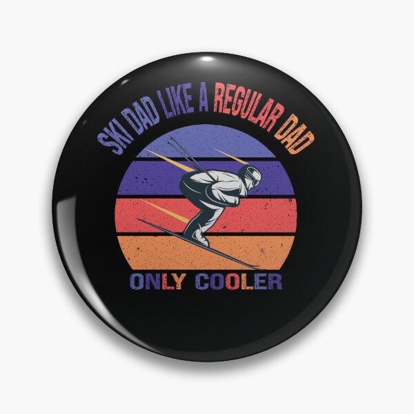Item preview, Ski Dad Like A Regular Dad Only Cooler/Retro Vintage Sunset Design Skiing Dad Gift/ Adorable Gift For Skiing Lovers /Funny Skier Quote designed and sold by pedrored369.