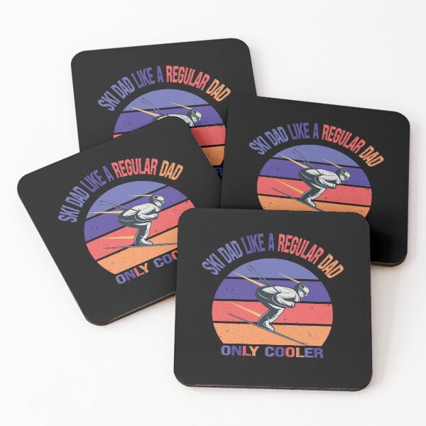 Item preview, Ski Dad Like A Regular Dad Only Cooler/Retro Vintage Sunset Design Skiing Dad Gift/ Adorable Gift For Skiing Lovers /Funny Skier Quote designed and sold by pedrored369.