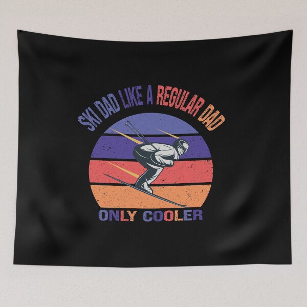 Item preview, Ski Dad Like A Regular Dad Only Cooler/Retro Vintage Sunset Design Skiing Dad Gift/ Adorable Gift For Skiing Lovers /Funny Skier Quote designed and sold by pedrored369.