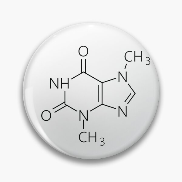 Item preview, Caffeine Molecule designed and sold by NerdyFancies.