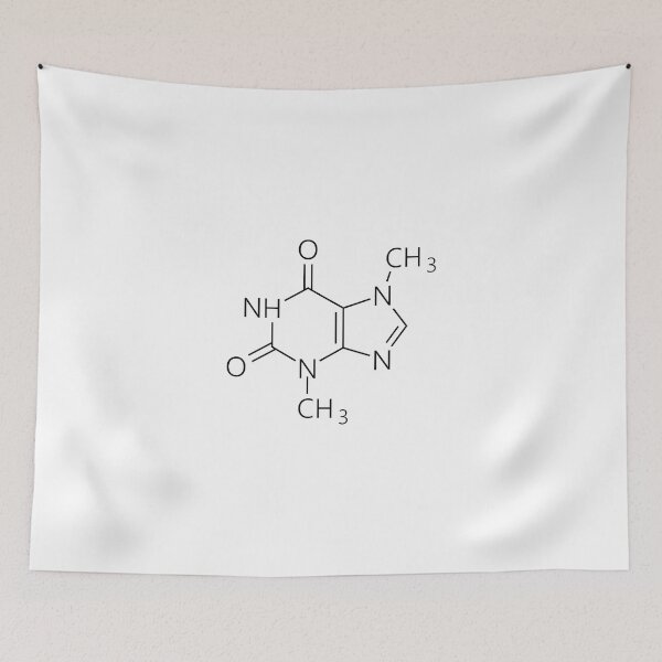 Item preview, Caffeine Molecule designed and sold by NerdyFancies.