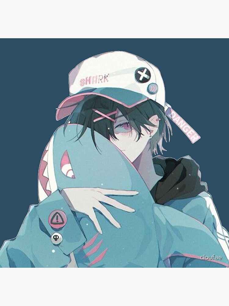 Cool Anime Boy I Live For Danger Art Illustrator' Sticker