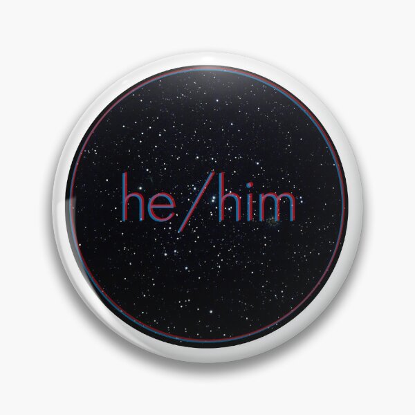 Item preview, Space Pronouns: He/Him designed and sold by Ember Custer.