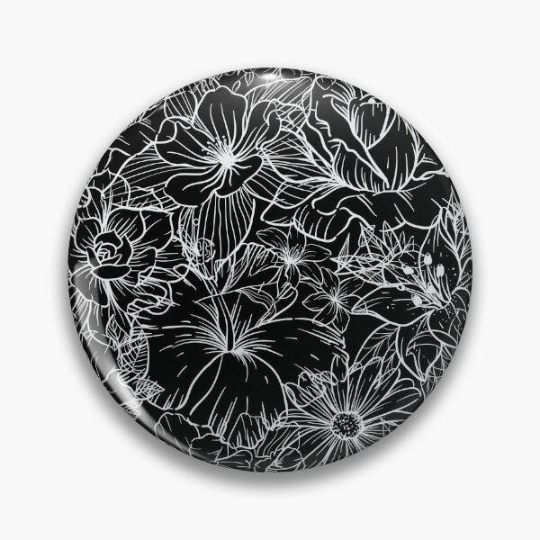 Item preview, White flowers spring pattern designed and sold by CameleonDesign.