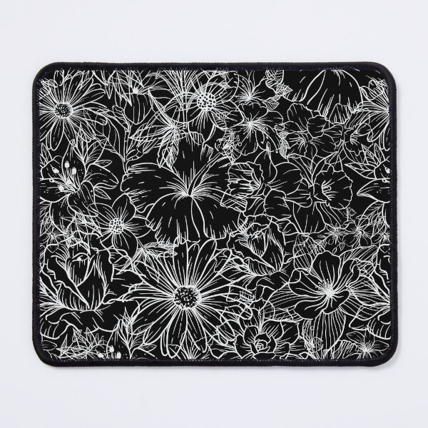 Item preview, White flowers spring pattern designed and sold by CameleonDesign.