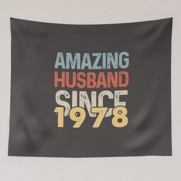 Item preview, Amazing Husband Since 1978 - Funny 1978 quote gift idea For Men and Women - funny wedding anniversary 44 years designed and sold by Mmmm3344.