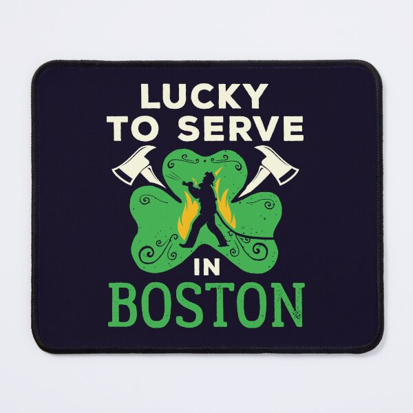 Item preview, St Patricks Day Firefighter Boston Lucky to Serve designed and sold by jaygo.