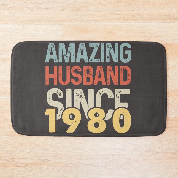 Item preview, Amazing Husband Since 1980 - Funny 1980 quote gift idea For Men and Women - funny wedding anniversary 42 years designed and sold by Mmmm3344.