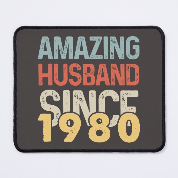 Item preview, Amazing Husband Since 1980 - Funny 1980 quote gift idea For Men and Women - funny wedding anniversary 42 years designed and sold by Mmmm3344.