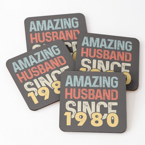 Item preview, Amazing Husband Since 1980 - Funny 1980 quote gift idea For Men and Women - funny wedding anniversary 42 years designed and sold by Mmmm3344.